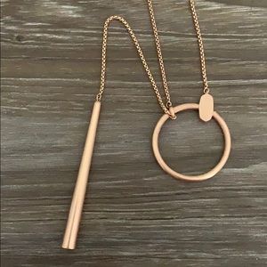 Kendra Scott Tegan Y Necklace in Rose Gold